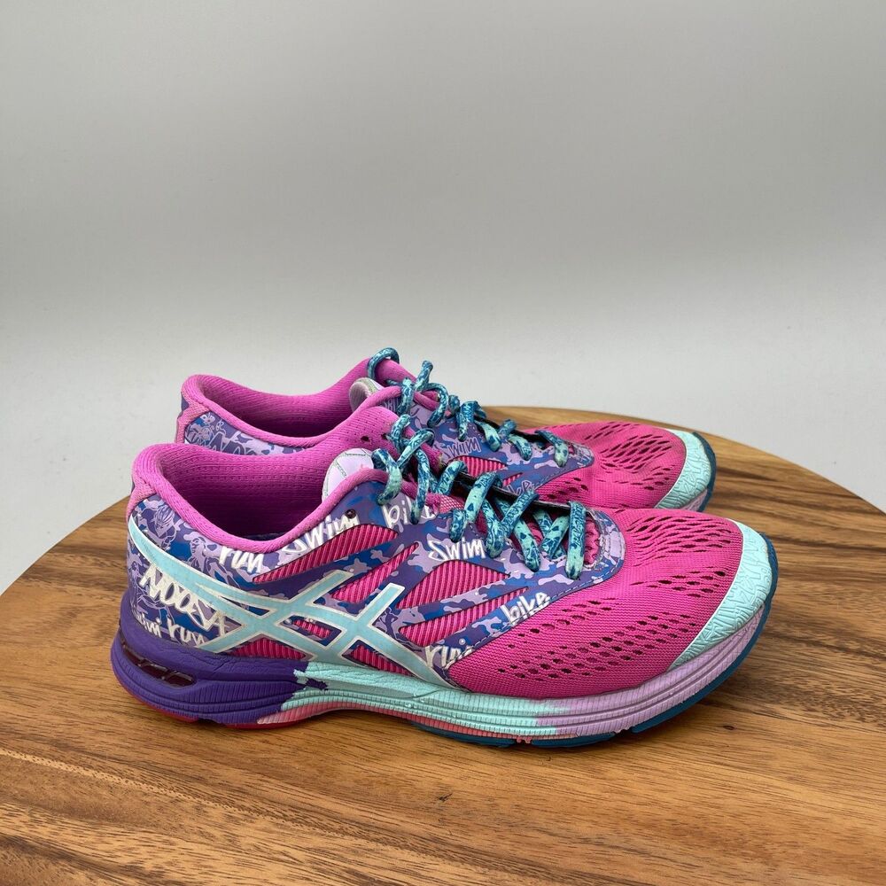 Asics Women's Pink Teal Purple Running Shoes